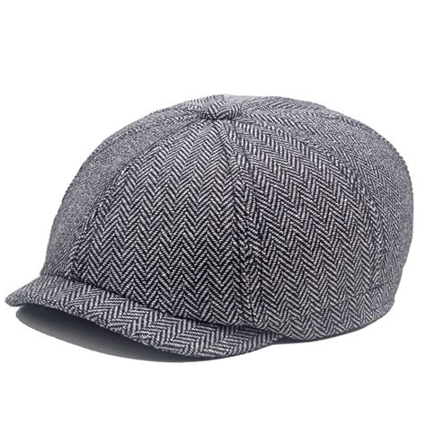 Herren Barett Retro Schiebermütze Cabbie Baskenmütze Newsboy Kappe Golf