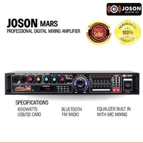 Joson Mars Professional Amplifier With Equalizer W X Lazada Ph