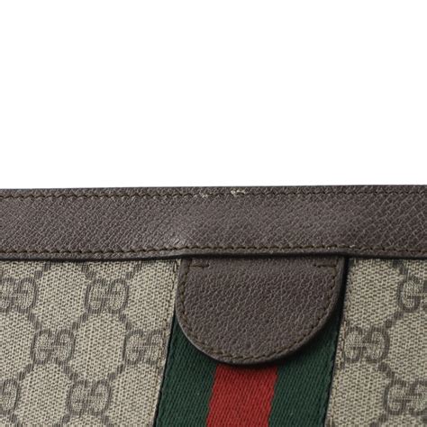 Gucci Ophidia Chain Shoulder Bag Gg Coated Canvas Medium At 1stdibs