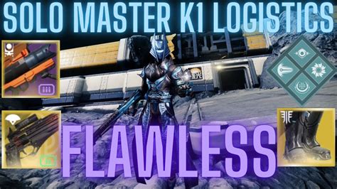 Solo Flawless Master K Logistics Lost Sector Destiny Season Of The