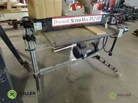 Performax Super Max 37 X 2 Hd Heavy Duty Dual Drum Sander With Sand Smart Conveyor Roller Auctions