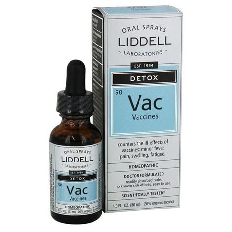 Liddell Laboratories Vac Detox Vaccines Homeopathic Oral Spray 1 Oz