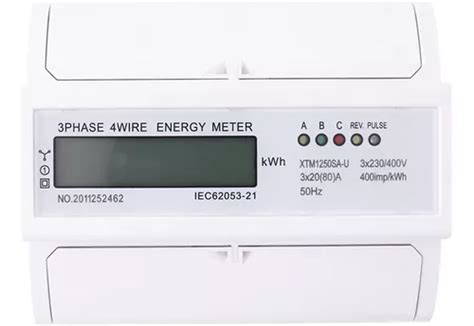 Medidor De Kwh Digital El Ctrico Trif Sico De Hilos X Lc Meses