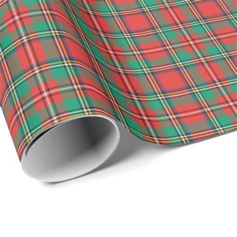 Classic Christmas Plaid Wrapping Paper | Zazzle