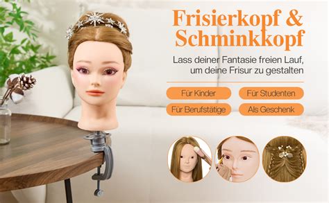 Neverland 24 Übungskopf Trainingsköpf Friseure Frisierkopf 50