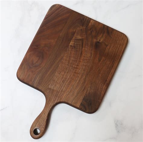 Wood Cutting Board Walnut Wood Etsy