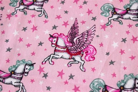 Einhorn Stoff Rosa Einhorn Stoff Fliegende Pferde Stoff Pegasus