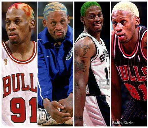 Dennis Rodman Rainbow Hair