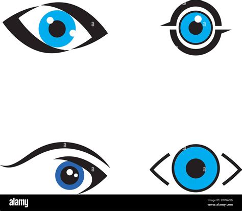 Branding Identity Corporate Eye Care Vector Logo Design Stock Vector