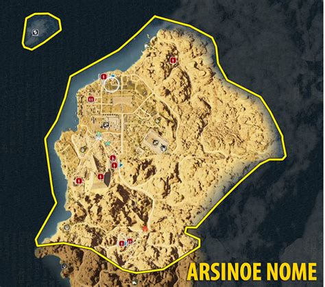 Arsinoe Nome World Atlas The Hidden Ones Assassin S Creed Origins