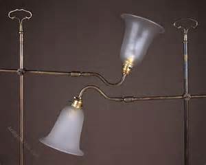 Antiques Atlas Pair Brass Floor Standing Reading Lamps C 1930