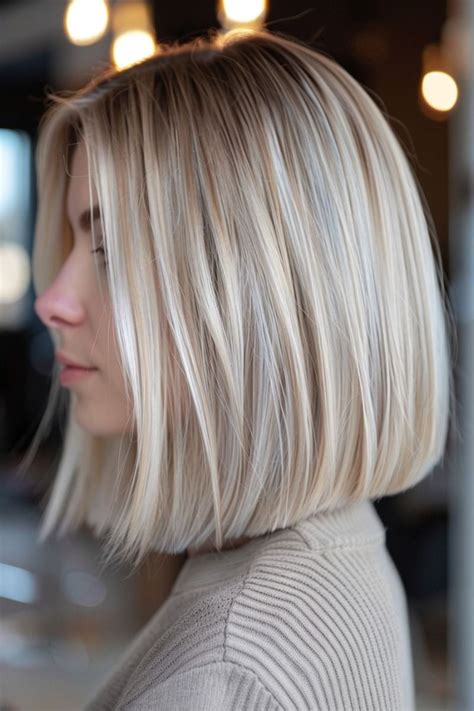 Chic Modern Icy Blonde Bob Artofit