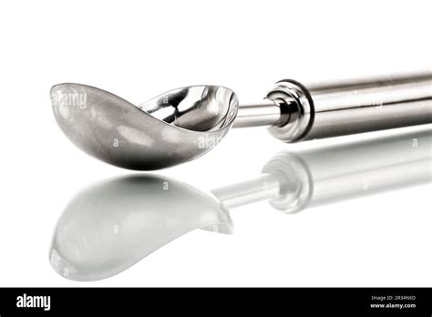 Stainless steel ice cream scoop Stock Photo - Alamy