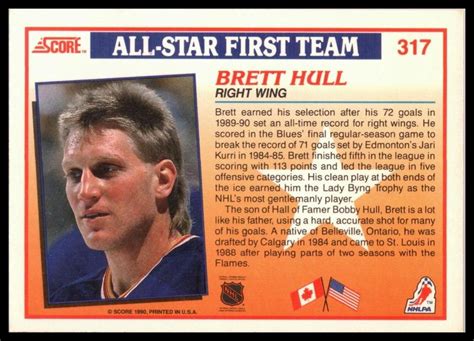 Score Brett Hull As Hall Of Fame St Louis Blues Ebay