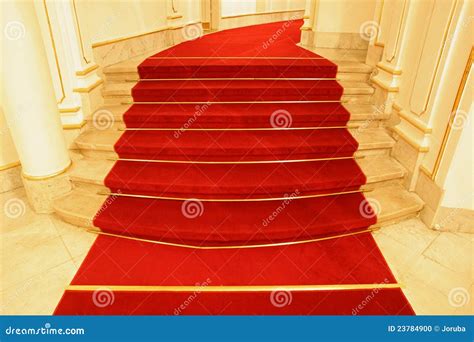 Stairs covered red carpet stock photo. Image of lifestyle - 23784900