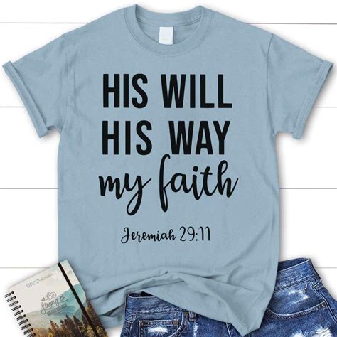 Jeremiah His Will His Way My Faith Womens T Shirt