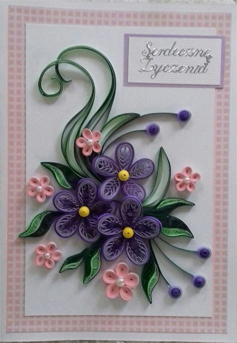 Images By Elzbieta Wojciechowska On Kartki Okolicznosciowe Quilling E8A | Paper quilling designs ...