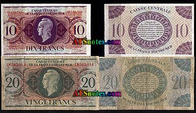 Guadeloupe banknotes - Guadeloupe paper money catalog and Guadeloupean ...