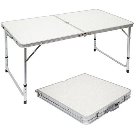 Amanka Table De Camping Pique Nique Pliable R Glable En Hauteur