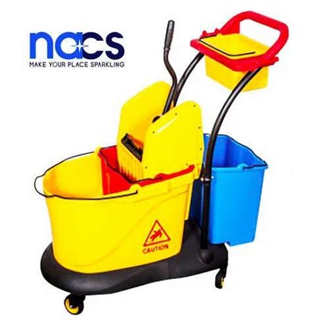 Nacs Triple Bucket Mop Wringer Trolley At Rs 4500 In Bhopal ID