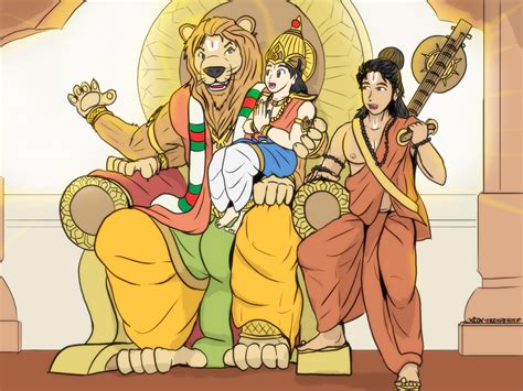 Narasimha and Prahlada - Lionheart lesson by VachalenXEON on DeviantArt