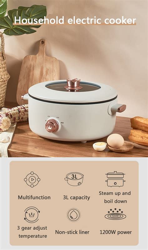 Dmwd L Multifunction Electric Cooker Mini Skillet Non Stick Food