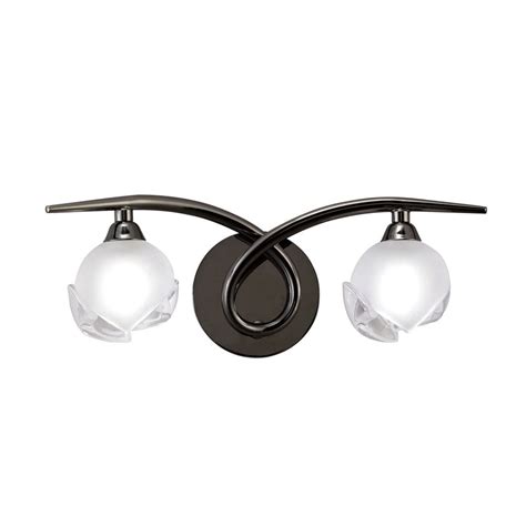 Mantra M0817BC S Fragma Wall Lamp Switched 2 Light G9 Black Chrome