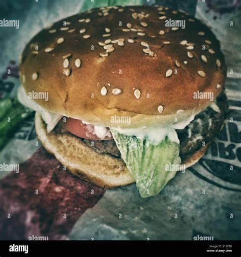 Burger King Whopper Jr Stock Photo - Alamy