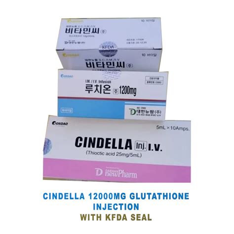 Cindella Mg Glutathione Injection With Kfda Seal