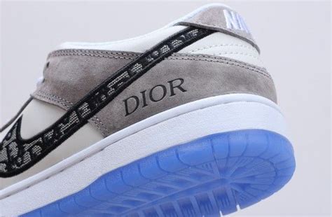 Nike Sb Dunk Low Pro Dior Logo Oblique Grey White Nike Sb Dunks Nike