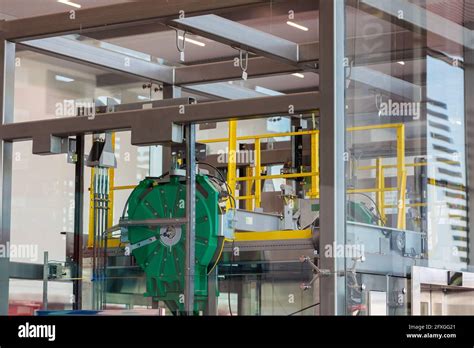 Mechanisms And Details Of The Glass Elevator At The Airport View