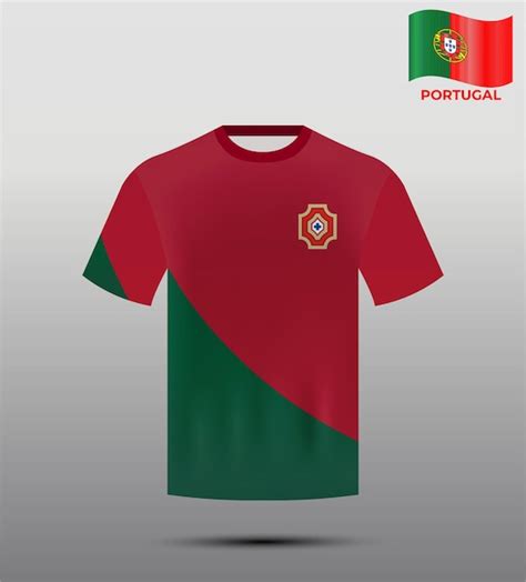 Camiseta de la selección nacional de fútbol de portugal con vista