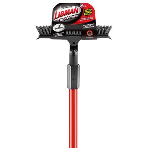 Libman Swivel 10 Grout Brush W Handle Cleaning Brushes Janitorial Supplies Janitorial