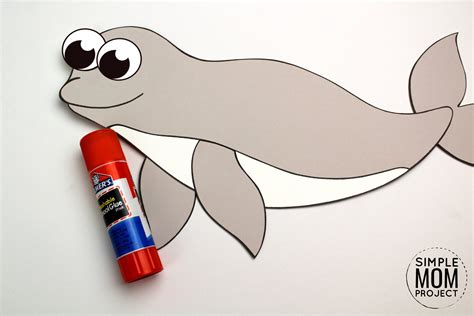 Easy DiY Beluga Whale Craft with Free Template