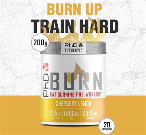 Burn Pre Workout Pré Entraînement Brûleur De Graisses De Phd Nutrition