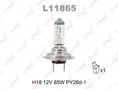 Лампа накаливания галогенная (H18 12V 65W PY26d-1)