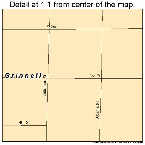 Grinnell Kansas Street Map 2028900