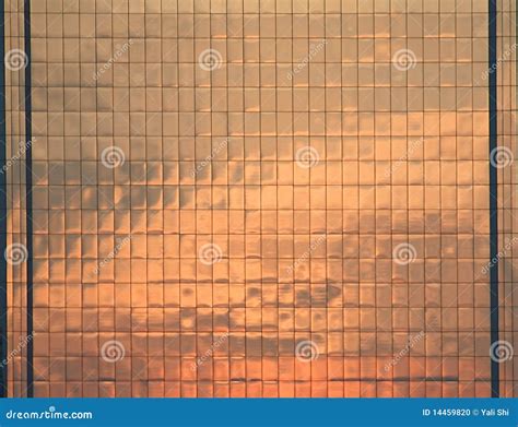 Sunset Reflected In Building Facade Stock Photo Image Of Exterior