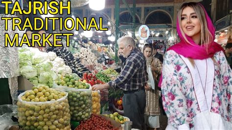 Walking In One Of The Traditional And Famous Markets Of Tehran TAJRISH