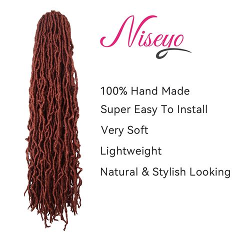 Buy Niseyo New Faux Locs Crochet Hair Inch Packs Strands Pre