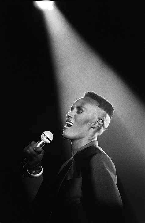 Singer Grace Jones In Concert Photograph By George Rose Fine Art America