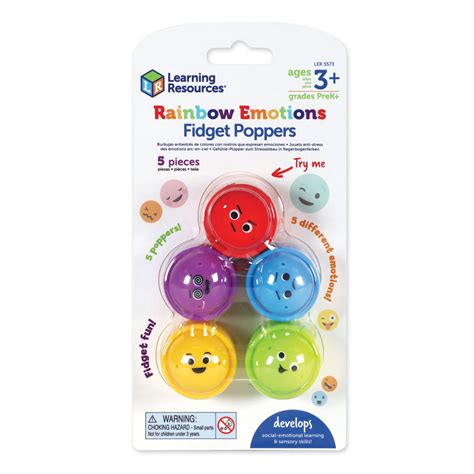 Rainbow Emotion Fidget Poppers Ler Primary Ict