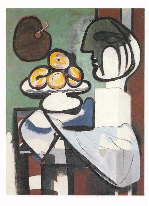 Pablo Picasso Still Life Bust Bowl Palette 1932 Tate Gallery Painting