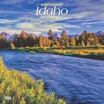 Idaho Wild Scenic 2025 12 X 24 Inch Monthly Square Wall Calendar