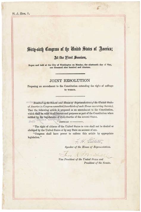 This Week In 19th Amendment History The Ratification Of The 19th Amendment