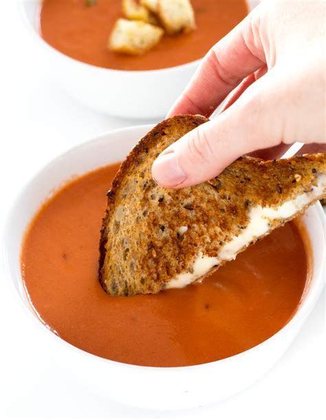 The Best Homemade Tomato Soup With Cheesy Croutons Chef Savvy