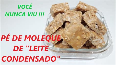 Receita De P De Moleque Leite Condensado E Nescau