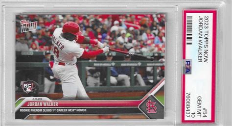 Jordan Walker 2023 Topps Now 54 Base Print Run 9 038 Price Guide