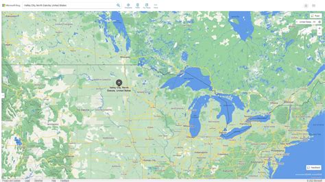 Valley City North Dakota Map