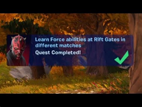 Learn Force Abilities At Rift Gates In Different Matches In Fortnite